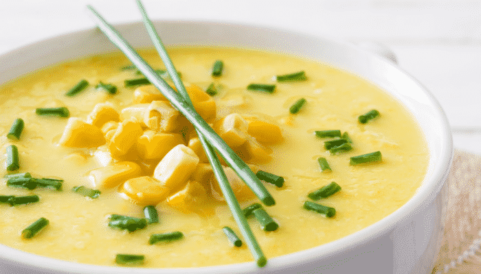 Sopa de Milho Super Cremosa - Receitas e Cozinha