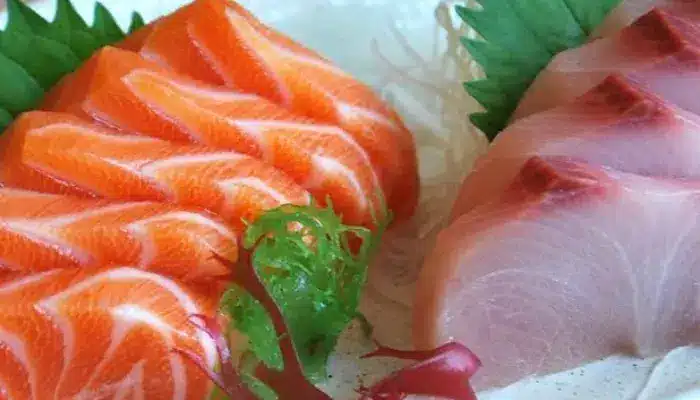Sashimi de salmão e tilápia mais uma receita oriental - Receitas e Cozinha