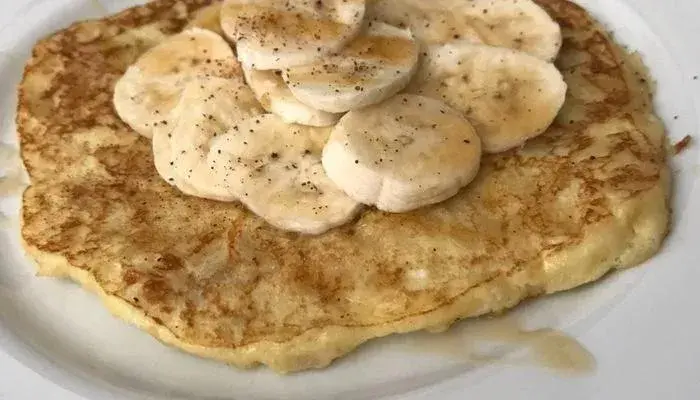 Panqueca de banana para café da manhã saudável - Receitas e Cozinha